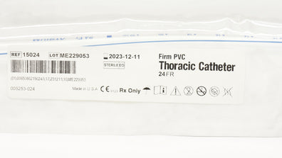 Atrium 15024 Firm PVC Thoracic Cath. 24 Fr. (x)